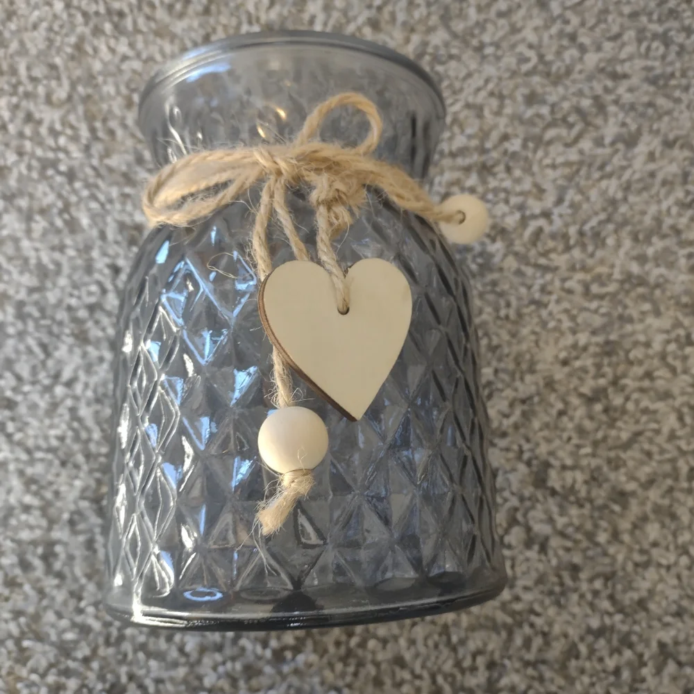 Blue Tinted Glass Vase